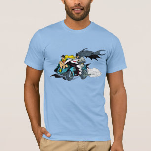 Batman und Robin im Batcycle T-Shirt
