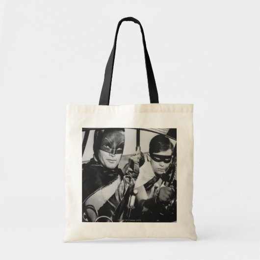 Batman und Robin im Batmobil Tragetasche (Vorne)