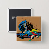 Batman und Robin in Batcave Button (Vorne & Hinten)
