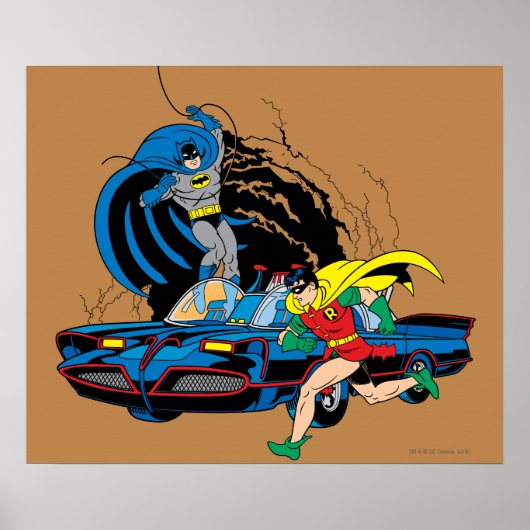 Batman und Robin in Batcave Poster (Vorne)