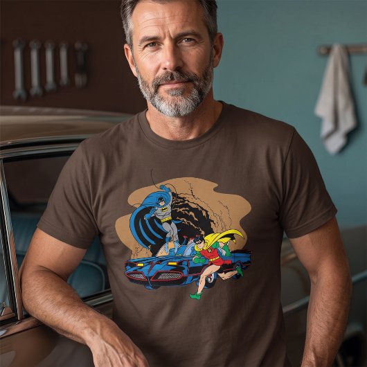 Batman und Robin in Batcave T-Shirt
