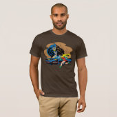 Batman und Robin in Batcave T-Shirt (Vorne ganz)