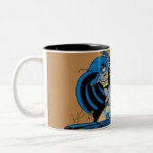 Batman und Robin in Batcave Zweifarbige Tasse (Links)