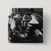 Batman und Robin in Batcycle Button (Vorderseite)