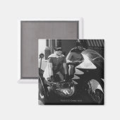 Batman und Robin in Batcycle Magnet (Vorderseite/Rückseite)