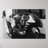 Batman und Robin in Batcycle Poster (Vorne)