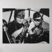 Batman und Robin in Batmobile Poster (Vorne)