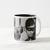 Batman und Robin in Batmobile Zweifarbige Tasse (VorderseiteRechts)