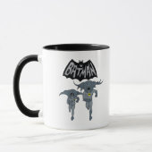 Batman und Robin mit Logo-bedrückte Grafik Tasse (Links)