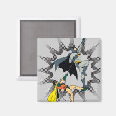Batman und Robin steigen auf Magnet (Vorderseite/Rückseite)