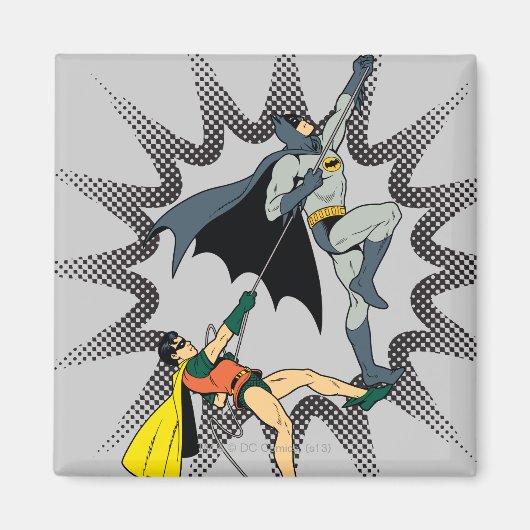 Batman und Robin steigen auf Magnet (Vorne)