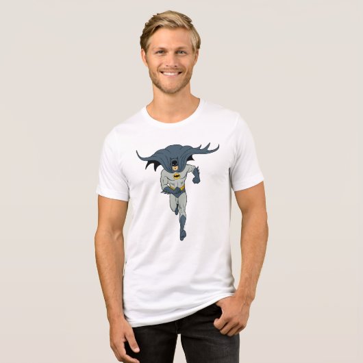 Batman unterwegs Tri-Blend shirt (Vorderseite voll)