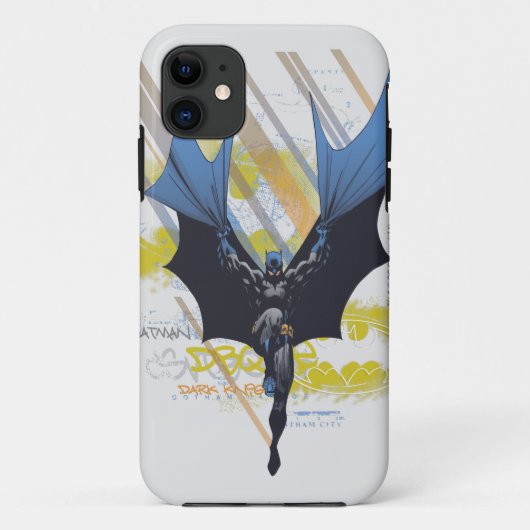 Batman Urban Legends - Dark Knight Graffiti Case-Mate iPhone Hülle (Rückseite)