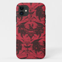 Batman Urban Legends - Goth Bat Pattern Red/Black