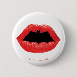 Batman Valentine   Becken - Lippen Button
