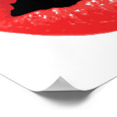 Batman Valentine | Becken - Lippen Poster (Ecke)