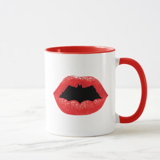 Batman Valentine | Becken - Lippen Tasse (Rechts)