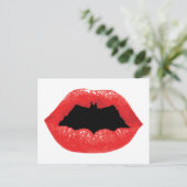 Batman Valentine| Butterflaschen Feiertagspostkarte (Stehend Vorderseite)