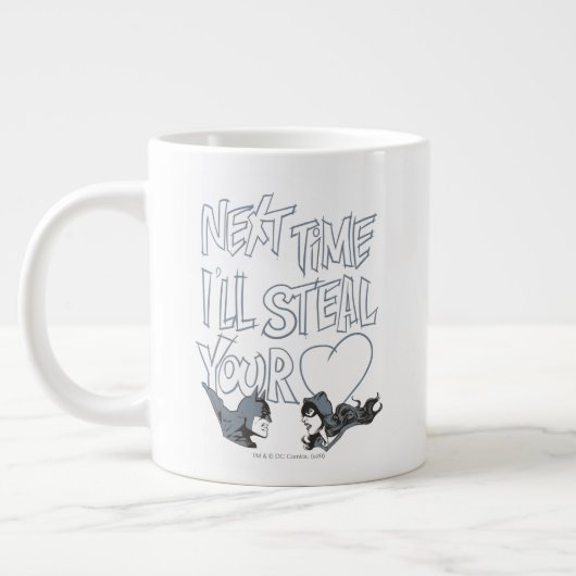 Batman Valentine |Catwoman - ich stehle dir das He Jumbo-Tasse (Links)