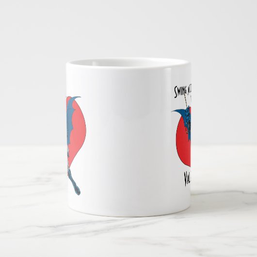 Batman Valentine | Mit mir Jumbo-Tasse (Vorderseite)