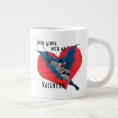 Batman Valentine | Mit mir Jumbo-Tasse (Rechts)
