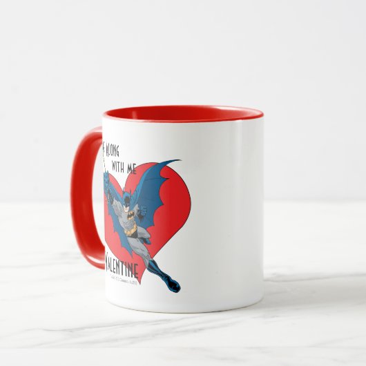 Batman Valentine | Mit mir Tasse (Vorderseite Links)