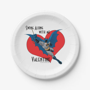 Batman Valentine Schwung mit mir Pappteller