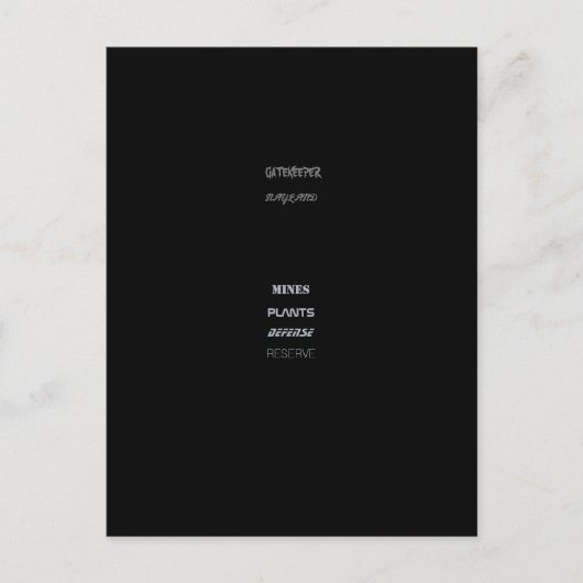 BATMAN VAR ENTWURF DER Postkarte (Vorderseite)