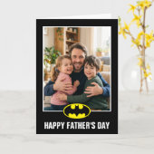 Batman Vatertags-Foto Karte (Gelbe Blume)