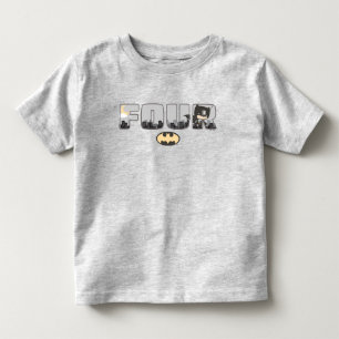 Batman Viertes Geburtstag Kleinkind T-shirt