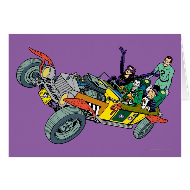 Batman Villains in Jokermobile (Vorderseite (Horizontal))