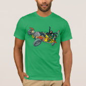 Batman Villains in Jokermobile T-Shirt (Vorderseite)