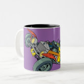 Batman Villains in Jokermobile Zweifarbige Tasse (Vorderseite Links)