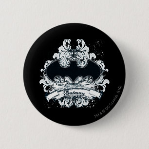 Batman Vintag Urban Grunge Button