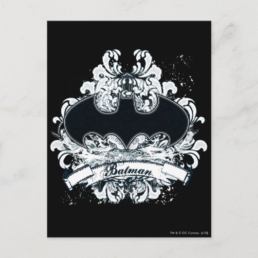 Batman Vintag Urban Grunge Postkarte (Vorderseite)