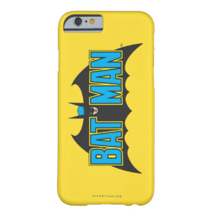 Batman   Vintages Blue Black Logo Barely There iPhone 6 Hülle
