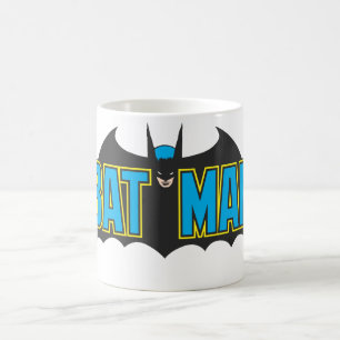 Batman   Vintages Blue Black Logo Kaffeetasse