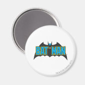 Batman | Vintages Blue Black Logo Magnet (Vorderseite/Rückseite)