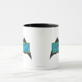Batman | Vintages Blue Black Logo Tasse (Zentrum)