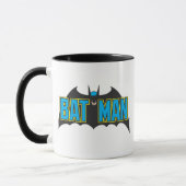 Batman | Vintages Blue Black Logo Tasse (Links)
