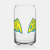 Batman | Vintages Gelbblau-Logo Dosenglas (Rechts)