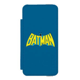 Batman   Vintages Gelbblau-Logo Incipio Watson™ iPhone 5 Geldbörsen Hülle