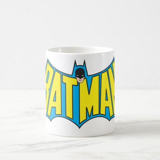 Batman | Vintages Gelbblau-Logo Kaffeetasse (Mittel)