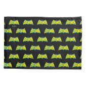 Batman | Vintages Gelbblau-Logo Kissenbezug (Rückseite)