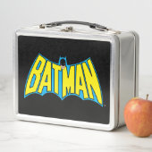 Batman | Vintages Gelbblau-Logo Metall Brotdose (Beispiel)