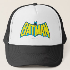 Batman | Vintages Gelbblau-Logo Truckerkappe