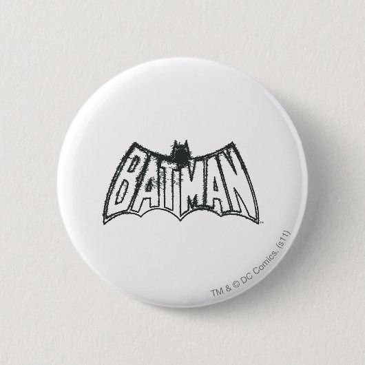 Batman | Vintages Symbol Button (Vorderseite)