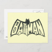 Batman | Vintages Symbol Postkarte (Vorne/Hinten)