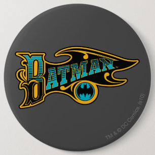 Batman Vintages Türkislogo Button