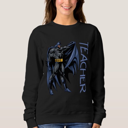 Batman Vollfarben Seitenlehrer Sweatshirt (Vorderseite)
